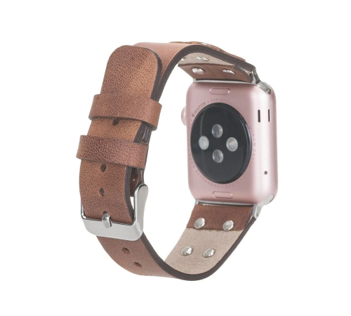 Apple Watch Uyumlu Deri Kordon Cross 42-44-45mm ST TN02 Apple Watch Uyumlu Deri Kordon Cross 42-44-45mm ST TN02