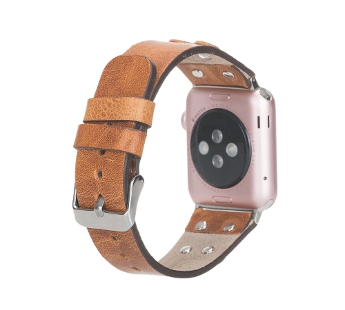 Apple Watch Uyumlu Deri Kordon Cross 42-44-45mm ST V18 Apple Watch Uyumlu Deri Kordon Cross 42-44-45mm ST V18