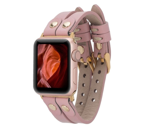 Apple Watch Uyumlu Deri Kordon Ely Double Tour GT NU2 Apple Watch Uyumlu Deri Kordon Ely Double Tour GT NU2