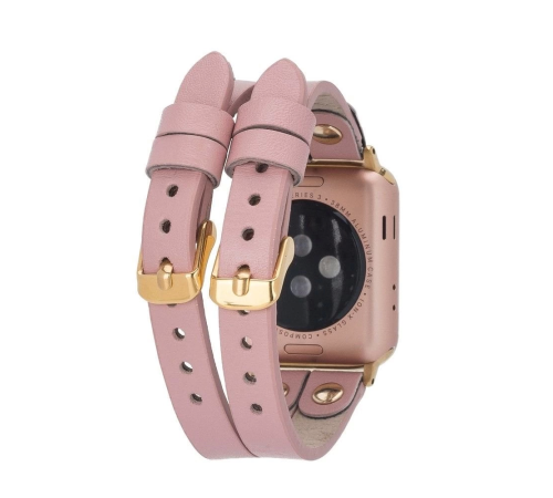 Apple Watch Uyumlu Deri Kordon Ely Double Tour GT NU2 Apple Watch Uyumlu Deri Kordon Ely Double Tour GT NU2
