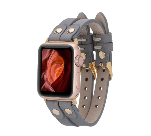 Apple Watch Uyumlu Deri Kordon Ely Double Tour GT RST9 Apple Watch Uyumlu Deri Kordon Ely Double Tour GT RST9