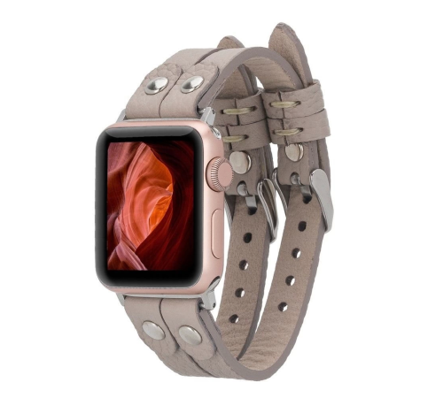 Apple Watch Uyumlu Deri Kordon Ely Double Tour ST ERC3 Apple Watch Uyumlu Deri Kordon Ely Double Tour ST ERC3