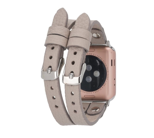 Apple Watch Uyumlu Deri Kordon Ely Double Tour ST ERC3 Apple Watch Uyumlu Deri Kordon Ely Double Tour ST ERC3
