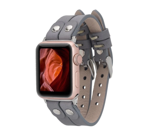 Apple Watch Uyumlu Deri Kordon Ely Double Tour ST RST9 Apple Watch Uyumlu Deri Kordon Ely Double Tour ST RST9