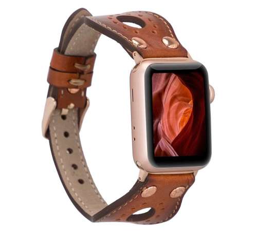 Apple Watch Uyumlu Deri Kordon Ronda 38-40-41mm RT RST2E