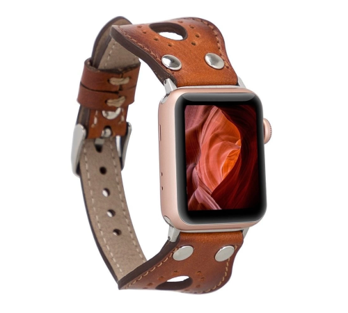 Apple Watch Uyumlu Deri Kordon Ronda 38-40-41mm ST RST2E