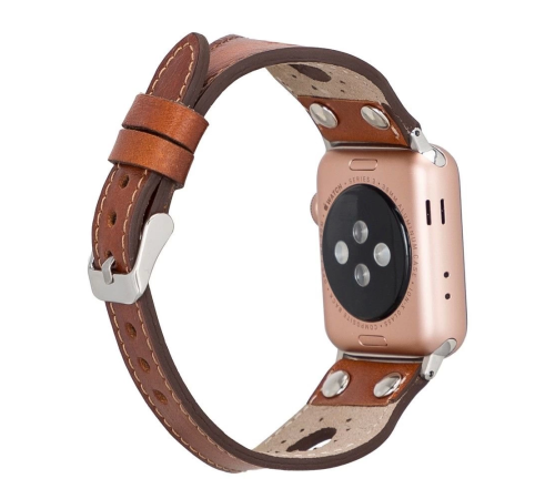 Apple Watch Uyumlu Deri Kordon Ronda 38-40-41mm ST RST2E