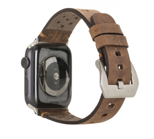 Apple Watch Uyumlu Deri Kordon Vigo 42-44-45mm G2 Kahve Apple Watch Uyumlu Deri Kordon Vigo 42-44-45mm G2 Kahve