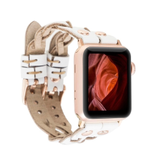 Apple Watch Uyumlu Deri Kordon York Double Tour F3