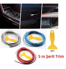 Araba Dekorasyon Şeridi 5 Metre Trim Şeridi - 1 Adet Fiyatıdır-Renk Bildirin