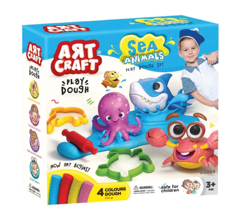 Art Craft Deniz Hayvanları Oyun Hamuru Seti 13 Parça