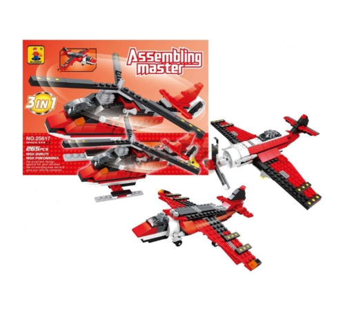 Ausini Assembling Master 3 in 1 265 Parça Hava Araçları Seti Ausini Assembling Master 3 in 1 265 Parça Hava Araçları Seti