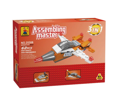 Ausini Assembling Master 3 in 1 62 Parça Hava Araçları Ausini Assembling Master 3 in 1 62 Parça Hava Araçları