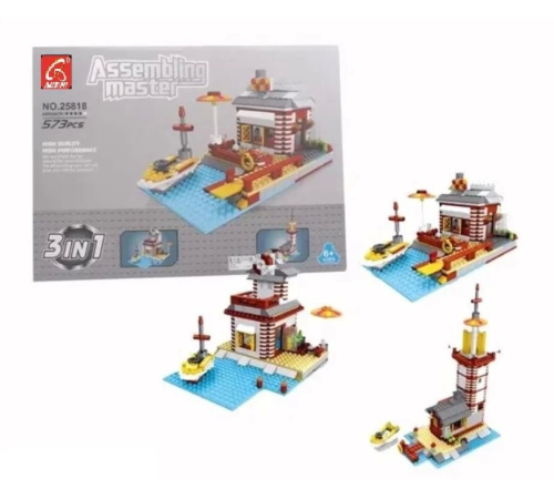 Ausini Assembling Master 573 Parça 3 in 1 İskele ve Deniz Feneri Ausini Assembling Master 573 Parça 3 in 1 İskele ve Deniz Feneri