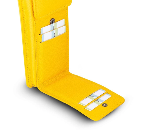 Avjin 6.9 inch Uyumlu Deri Kılıf Cüzdan Askılı FL12 Sarı Avjin 6.9 inch Uyumlu Deri Kılıf Cüzdan Askılı FL12 Sarı