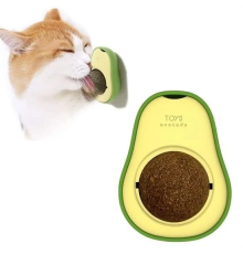 Avokado Model Yapışkanlı Kedi Oyuncağı Yenilebilir Kedi Nanesi Otu