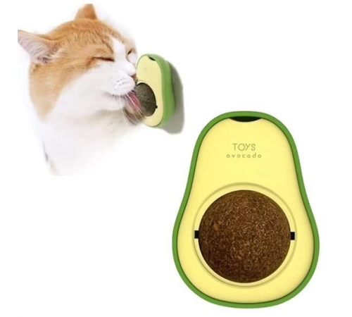 Avokado Model Yapışkanlı Kedi Oyuncağı Yenilebilir Kedi Nanesi Otu Avokado Model Yapışkanlı Kedi Oyuncağı Yenilebilir Kedi Nanesi Otu
