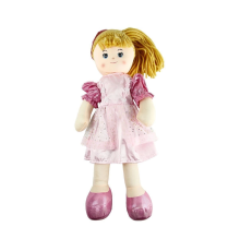 AY950C Parlak Elbiseli Bez Bebek 50 cm - 1 adet stokta olan gönderilir