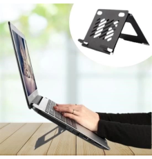 Ayarlanabilir Metal Dizüstü Destek Tabanı Katlanabilir Taşınabilir Laptop Sehpası Standı
