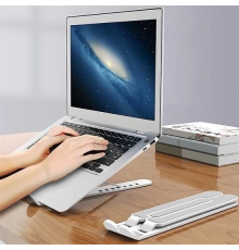 Ayarlanabilir Plastik Dizüstü Destek Tabanı Katlanabilir Taşınabilir Laptop Sehpası Yükselti
