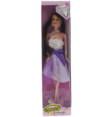 Bambi Beyaz Elbiseli Moda Bebek