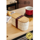 Bambu Kapaklı Lunch Box Kahvaltılık Saklama Kabı Large Bölmeli