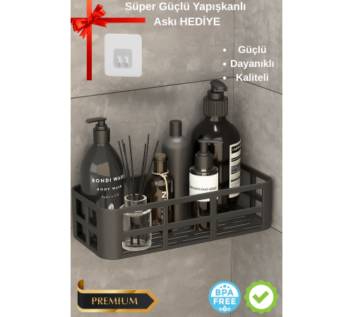 Banyo Düzenleyici Organizer Şampuanlık Havlupan Askısı Havluluk Siyah Banyo Duş Rafı Mutfak Rafı Banyo Düzenleyici Organizer Şampuanlık Havlupan Askısı Havluluk Siyah Banyo Duş Rafı Mutfak Rafı