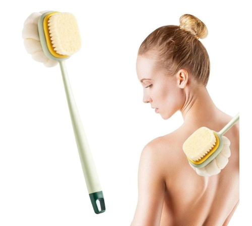 Banyo Lifi ve Süngeri 2 si 1 Arada Çift Taraflı Uzun Saplı Fırçalı Banyo Vücut Sırt Fırçası Banyo Lifi Banyo Lifi ve Süngeri 2 si 1 Arada Çift Taraflı Uzun Saplı Fırçalı Banyo Vücut Sırt Fırçası Banyo Lifi