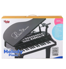 BAO-1403B 0237 Mikrofonlu 37 Tuşlu Mp3 Çalar Büyük Siyah Piyano