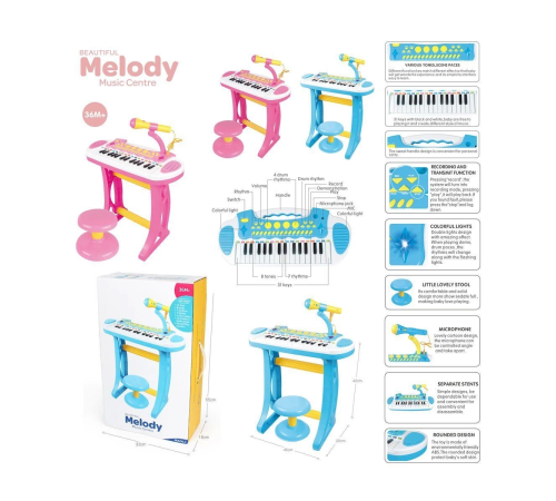 BAO-3132C Mini Piano 24 Tuşlu Mp3 ve Mikrofon