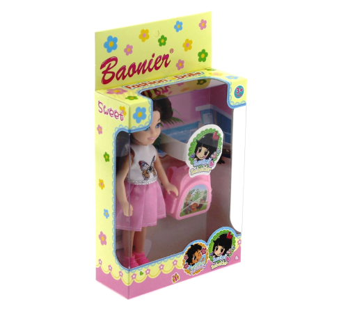 Baonier Beyaz Kelebek Elbiseli Bebeğim Seyahatte