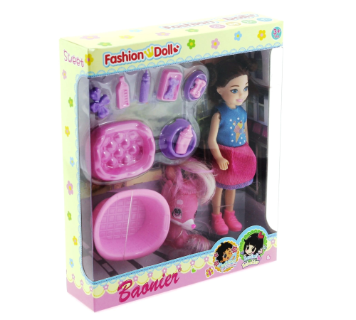 Baonier Kız Bebek Evcil Hayvan Seti