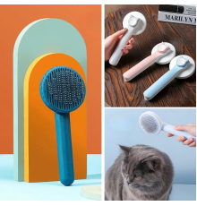 Basmalı Kedi Köpek Tüy Toparlayıcı Masaj Etkili Pet Fırçası