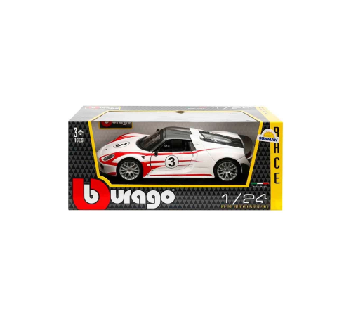 Bburago 1:24 Porsche 918 Spyder Model Araba 18-28009