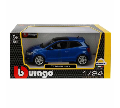 Bburago 1:24 Volkswagen Polo GTI Mark 5 Model Araba