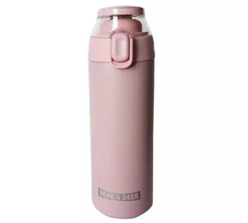 Bear&Deer Şeffaf Kapak Çelik Matara 450 ml 0033 Bear&Deer Şeffaf Kapak Çelik Matara 450 ml 0033