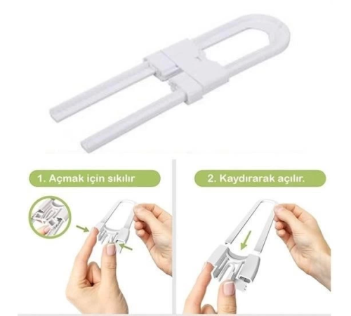 Bebek Çocuk Çekmece ve Dolap Koruma Raylı Güvenlik Sistemi Emniyet Kilidi Bebek Çocuk Çekmece ve Dolap Koruma Raylı Güvenlik Sistemi Emniyet Kilidi
