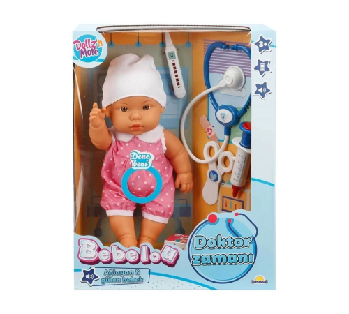 Bebelou Doktor Zamanı Sesli Bebek Bebelou Doktor Zamanı Sesli Bebek