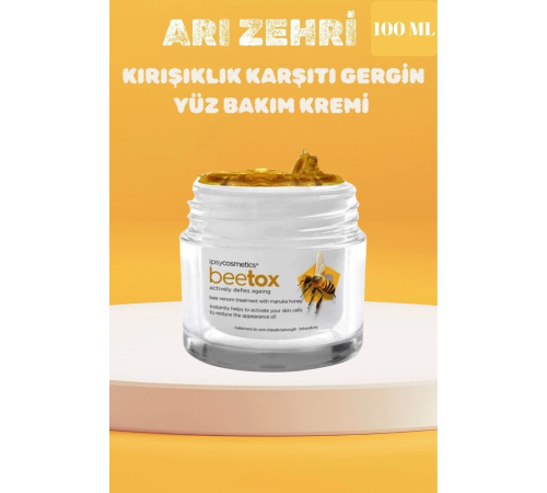 Beetox Arı Zehri Kırışıklık Karşıtı Krem 100 ML Beetox Arı Zehri Kırışıklık Karşıtı Krem 100 ML