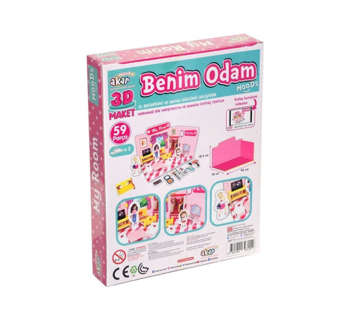 Benim Odam Maket 3 Boyutlu Puzzle