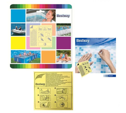 Bestway Şişme Ürünler için Tamir Yaması 6,5 x 6,5 cm 62091