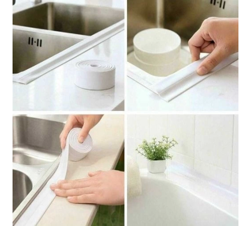 BEYAZ Su Sızdırmaz Lavabo Kenar Bandı (3.2m)