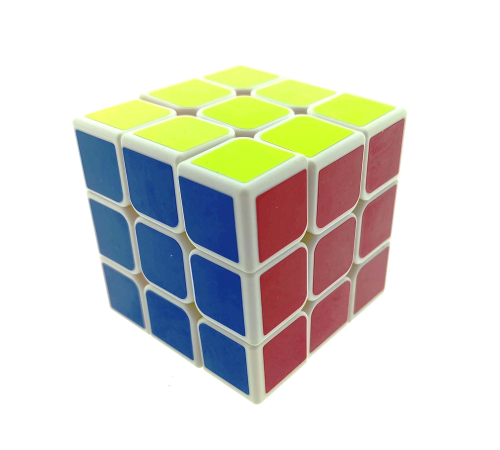 Beyaz Zemin Üzeri Renkli Zeka Küpü 3X3X3-6,8 cm Beyaz Zemin Üzeri Renkli Zeka Küpü 3X3X3-6,8 cm