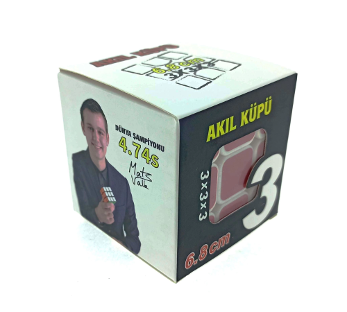 Beyaz Zemin Üzeri Renkli Zeka Küpü 3X3X3-6,8 cm Beyaz Zemin Üzeri Renkli Zeka Küpü 3X3X3-6,8 cm