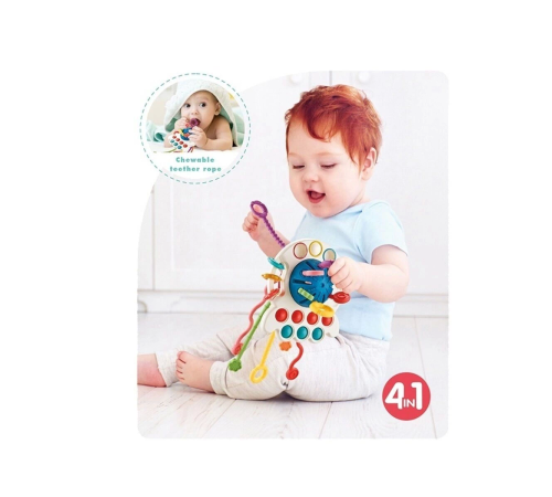BIB68859-Vardem Duyusal Montessori Oyuncaklar  Toplu-Çekme İpli