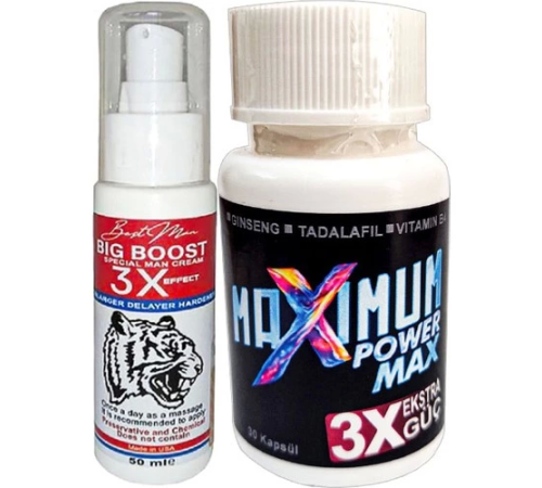 Bigboost 50 ml Erkeğe Özel Krem + Yanında 1 Kutu White Power Max 30'lu