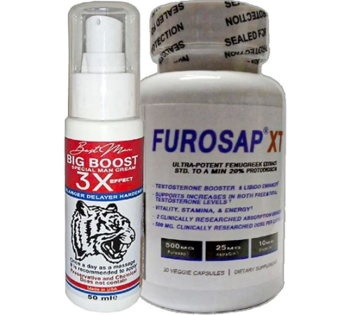 Bigboost 50 ml Erkeklere 3xeffect Krem + Yanında Furosap Xt 30LU Erkek