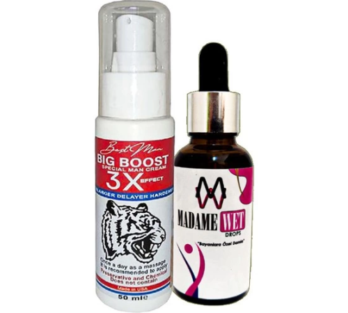 Bigboost Erkeğe 3xeffect Krem 50 ml + Yanında 1 Şişe Madamewet Bayan Içecek