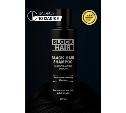 Black Hair Saçları Siyahlaştıran Koyulaştıran Gürleştiren Doğal Etkili Şampuan Black Hair Saçları Siyahlaştıran Koyulaştıran Gürleştiren Doğal Etkili Şampuan