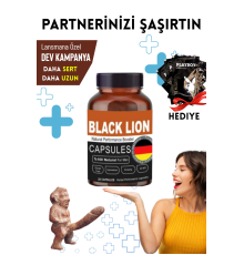 Black Lion XXL Sertleştiricili Geciktiricili Büyütücülü Etkili Erkek Performans Arttırıcılı Set